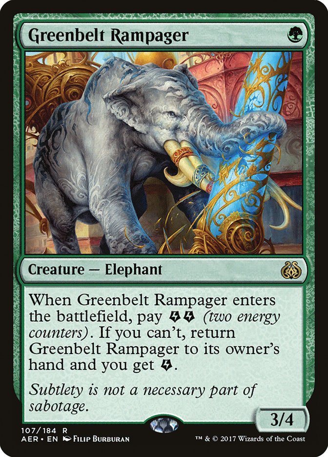 Greenbelt Rampager 107/184 (Aether Revolt)  | Good Games Modbury