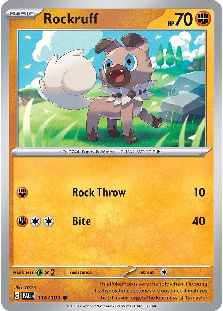 Rockruff (116/193) [Scarlet & Violet: Paldea Evolved] | Good Games Modbury