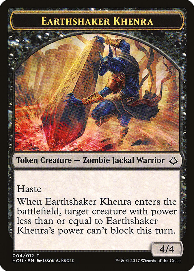 Earthshaker Khenra Token [Hour of Devastation Tokens] | Good Games Modbury