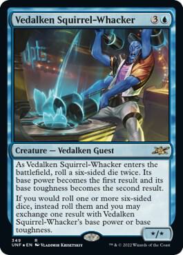 Vedalken Squirrel Whacker Galaxy Foil 349/244 (Unfinity)  - Foil | Good Games Modbury