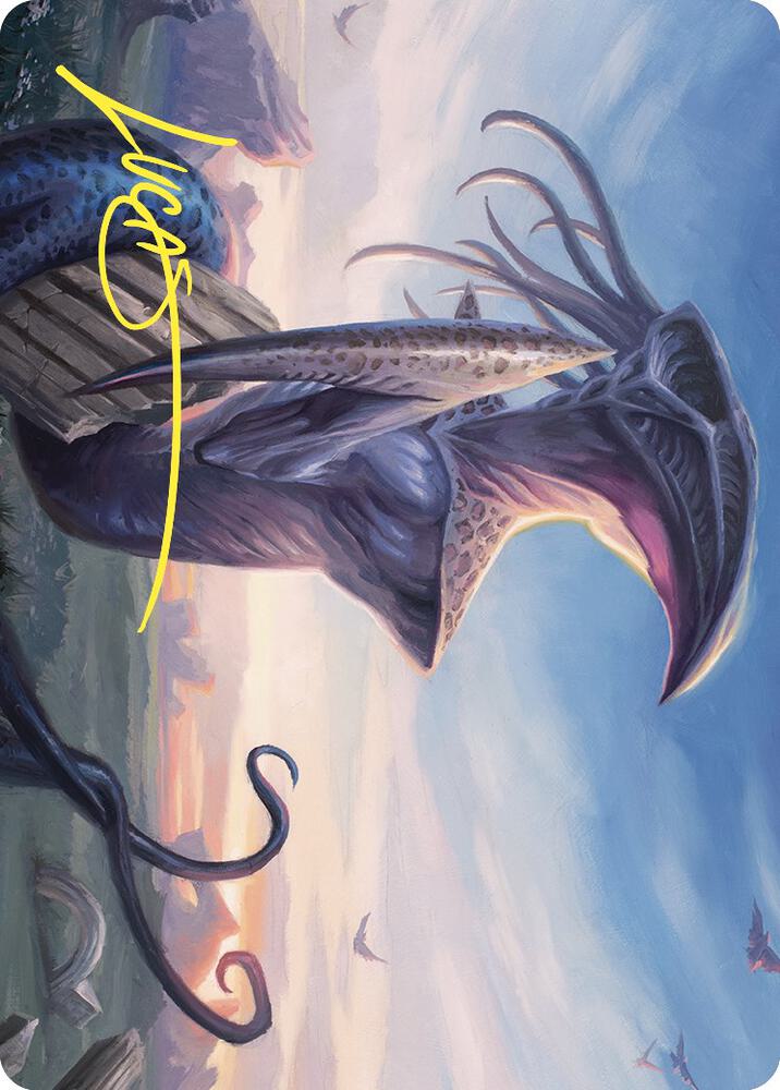 Sentinel Sliver Art Card Gold Stamped Signature 76 (Art Series: Commander Masters)  | Good Games Modbury