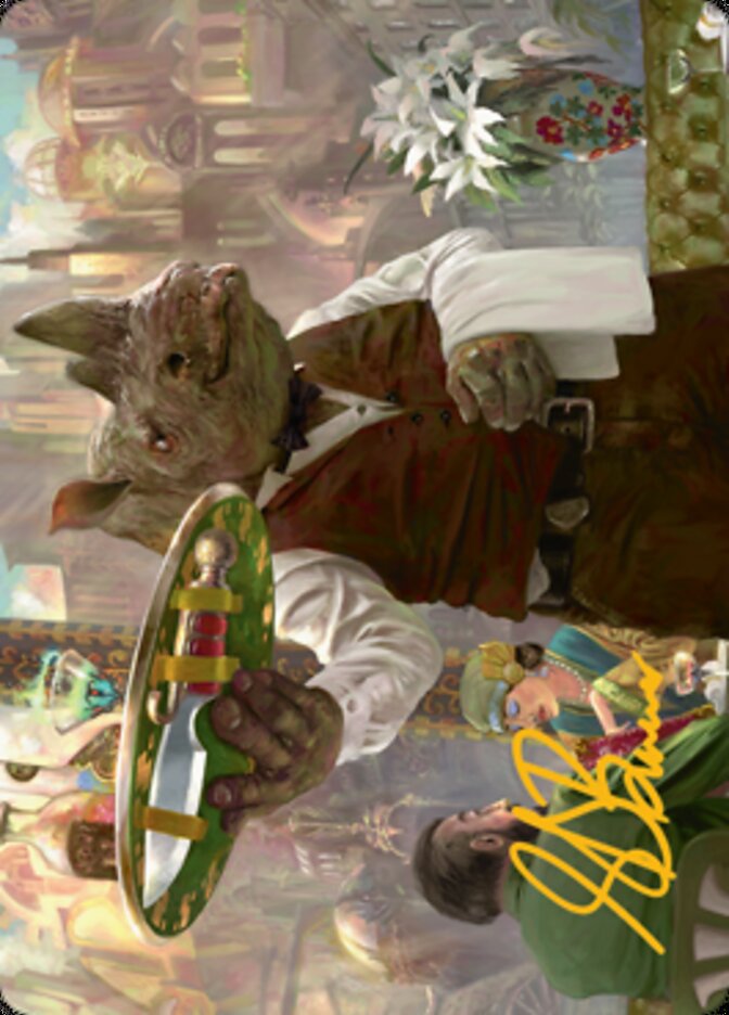 Killer Service Art Card (Gold-Stamped Signature) [Streets of New Capenna Art Series] | Good Games Modbury