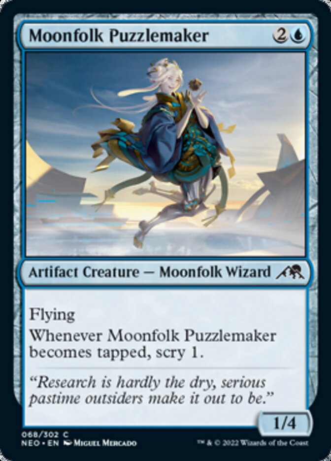 Moonfolk Puzzlemaker [Kamigawa: Neon Dynasty] | Good Games Modbury