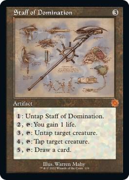 Staff of Domination Schematic 119/63 (The Brothers' War: Retro Frame Artifacts)  - Foil | Good Games Modbury