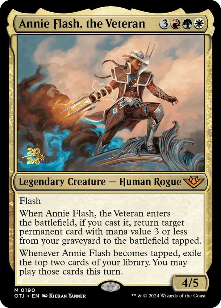Annie Flash, the Veteran 190s/160 (Prerelease Cards)  - PreRelease Foil | Good Games Modbury