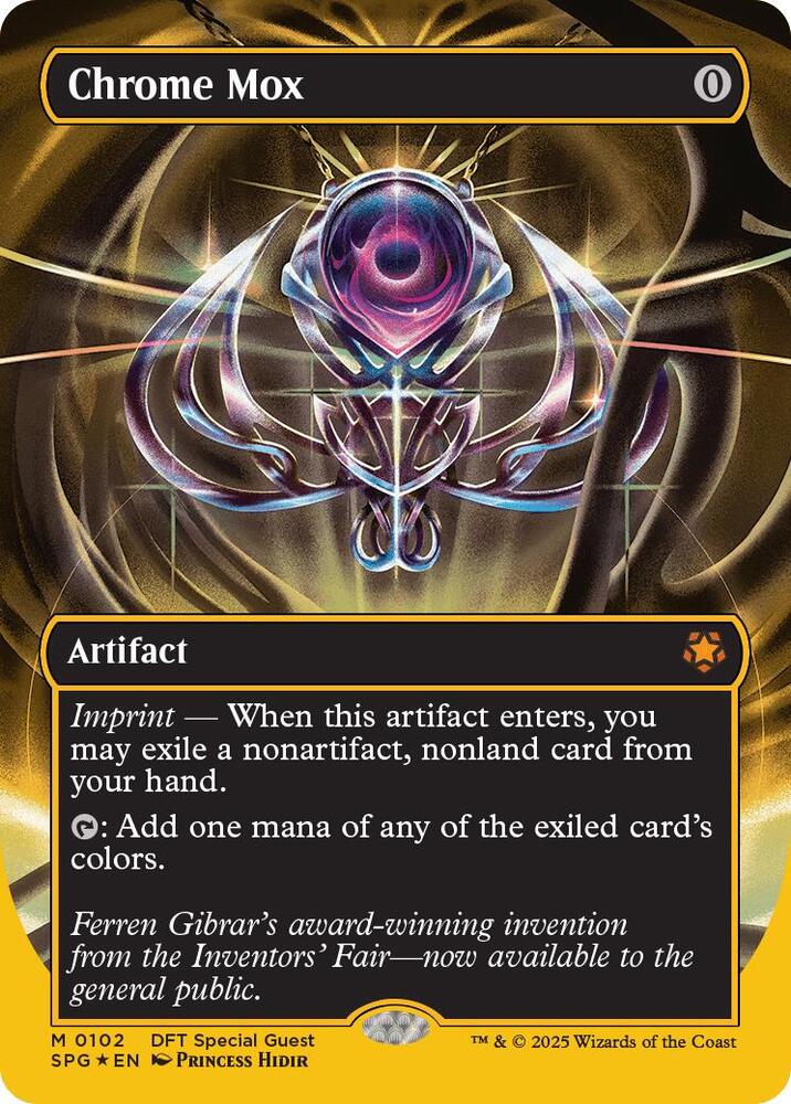 Chrome Mox 102/0 (Special Guests)  - Borderless First-Place Foil | Good Games Modbury