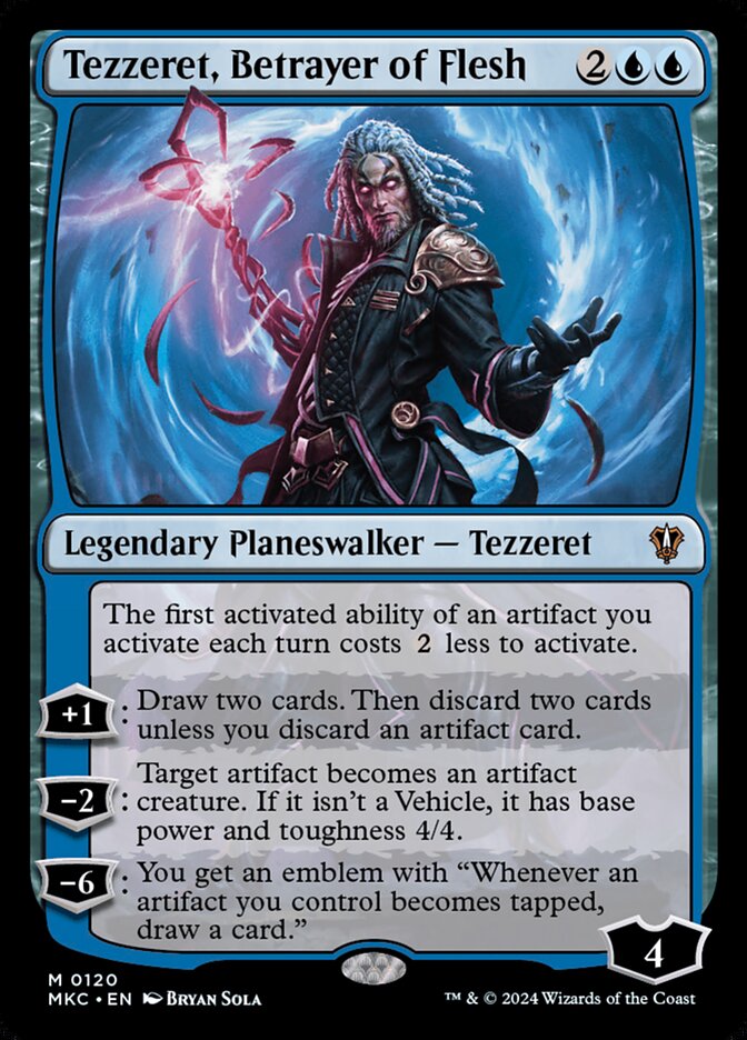 Tezzeret, Betrayer of Flesh 120/311 (Commander: Murders at Karlov Manor)  | Good Games Modbury