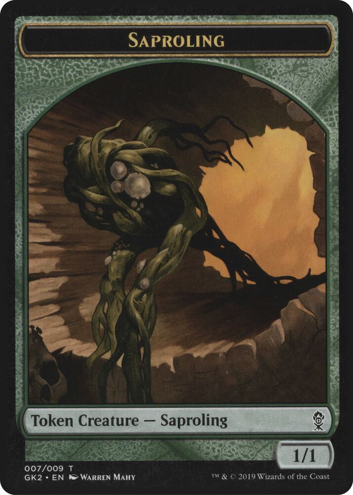 Saproling Wurm Double Sided Token 7 // 8 (Ravnica Allegiance: Guild Kits)  | Good Games Modbury