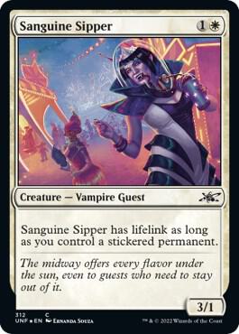 Sanguine Sipper Galaxy Foil 312/244 (Unfinity)  - Foil | Good Games Modbury