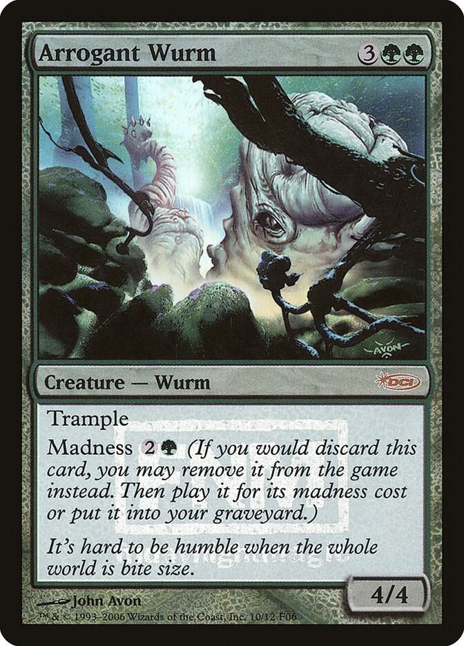 Arrogant Wurm 10/12 (FNM Promos)  - Foil | Good Games Modbury