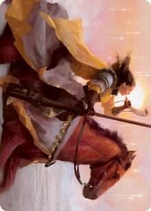 Sunrise Cavalier Art Card 69 (Art Series: Innistrad: Midnight Hunt)  | Good Games Modbury