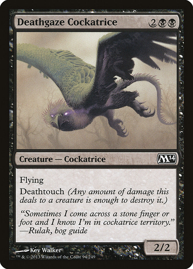 Deathgaze Cockatrice [Magic 2014] | Good Games Modbury