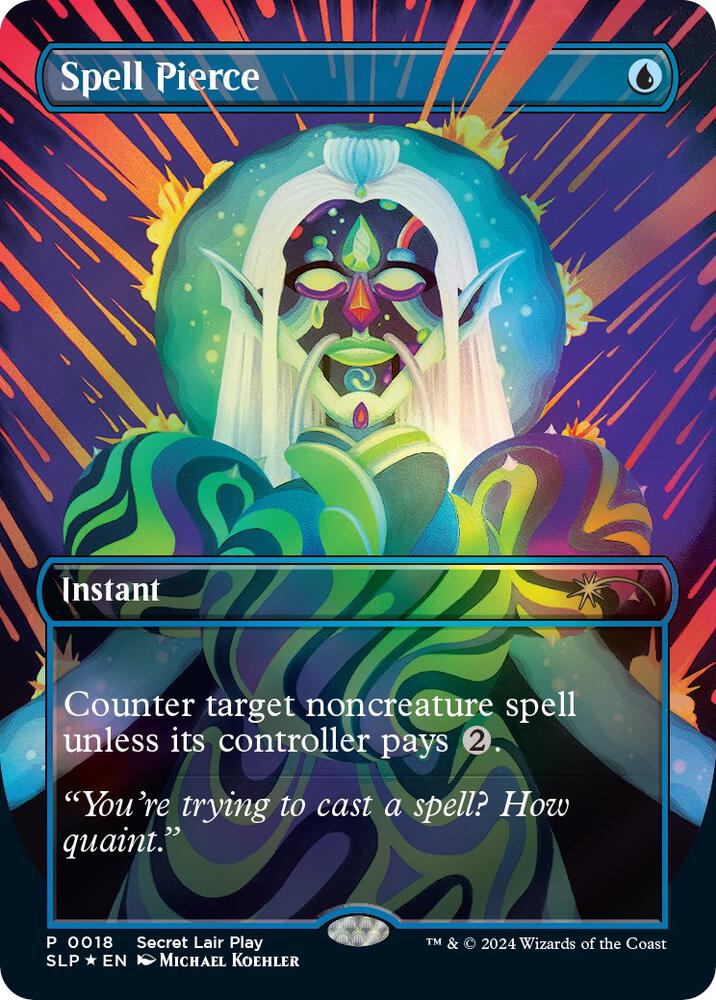 Spell Pierce 18/50 (Secret Lair Showdown)  - Borderless Foil | Good Games Modbury