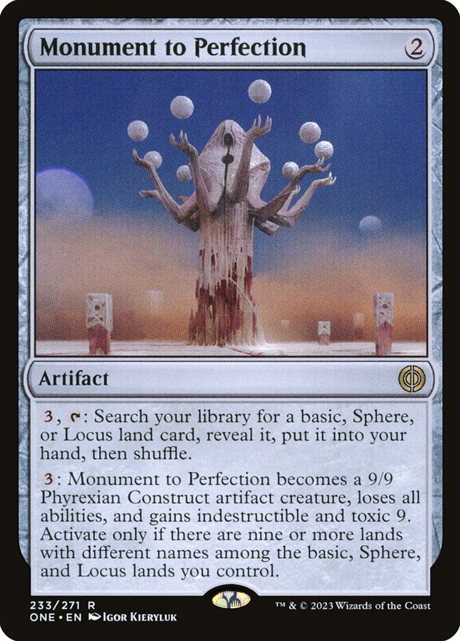 Monument to Perfection 233/271 (Phyrexia: All Will Be One)  - Foil | Good Games Modbury