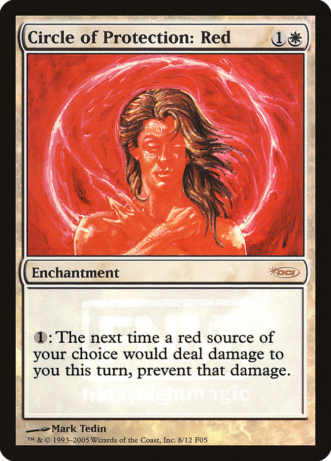 Circle of Protection: Red [Friday Night Magic 2005] | Good Games Modbury