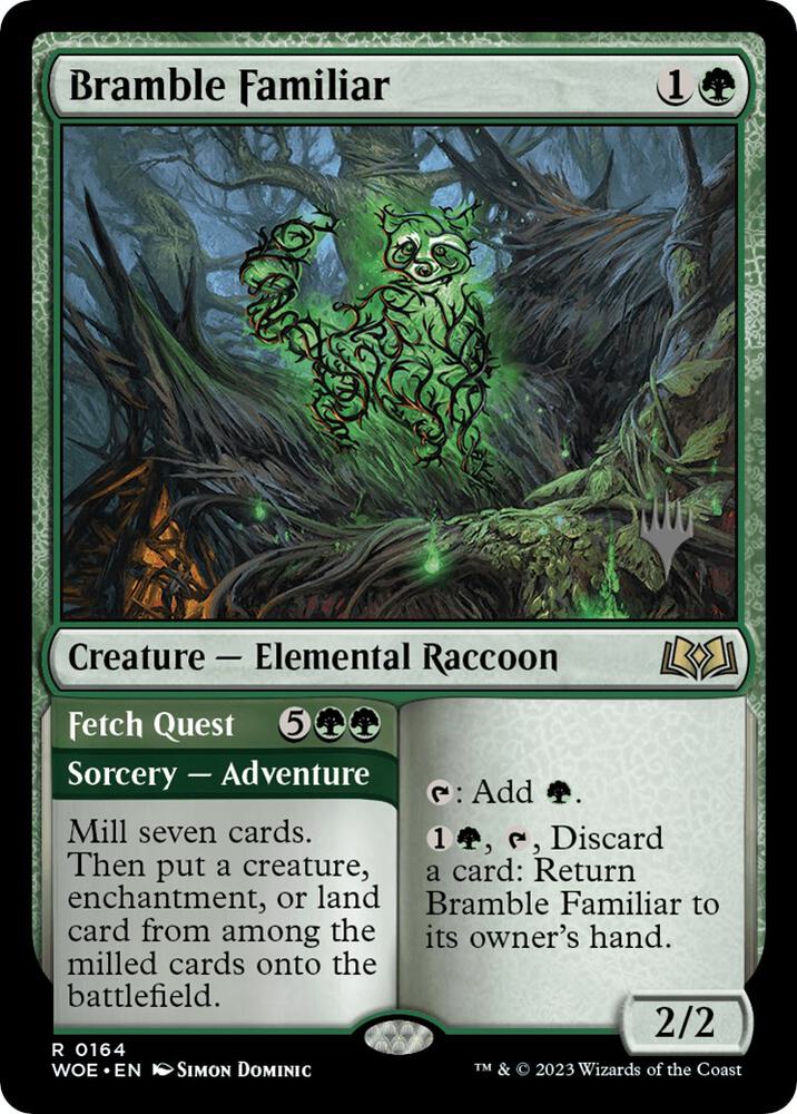 Bramble Familiar 164 (Promo Pack: Wilds of Eldraine)  - Foil | Good Games Modbury