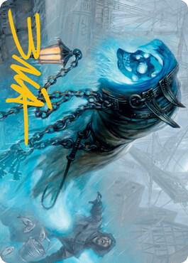 Nebelgast Intruder Art Card Gold Stamped Signature 27 (Art Series: Innistrad: Midnight Hunt)  | Good Games Modbury