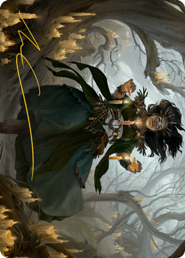 Candlegrove Witch 1 Art Card (Gold-Stamped Signature) [Innistrad: Midnight Hunt Art Series] | Good Games Modbury