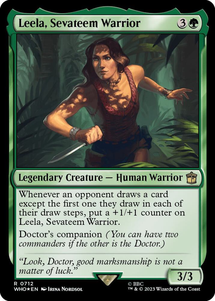 Leela, Sevateem Warrior 712/331 (Universes Beyond: Doctor Who)  - Surge Foil | Good Games Modbury