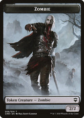 Golem // Zombie Double-Sided Token [Commander Legends Tokens] | Good Games Modbury