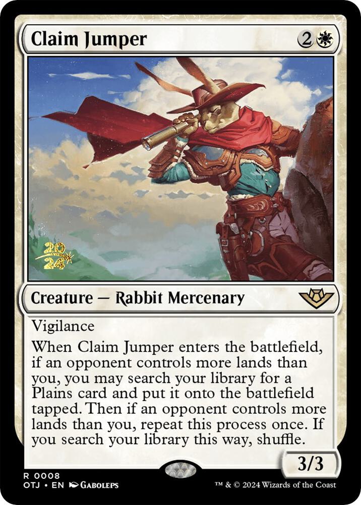 Claim Jumper 8s/160 (Prerelease Cards)  - Foil | Good Games Modbury