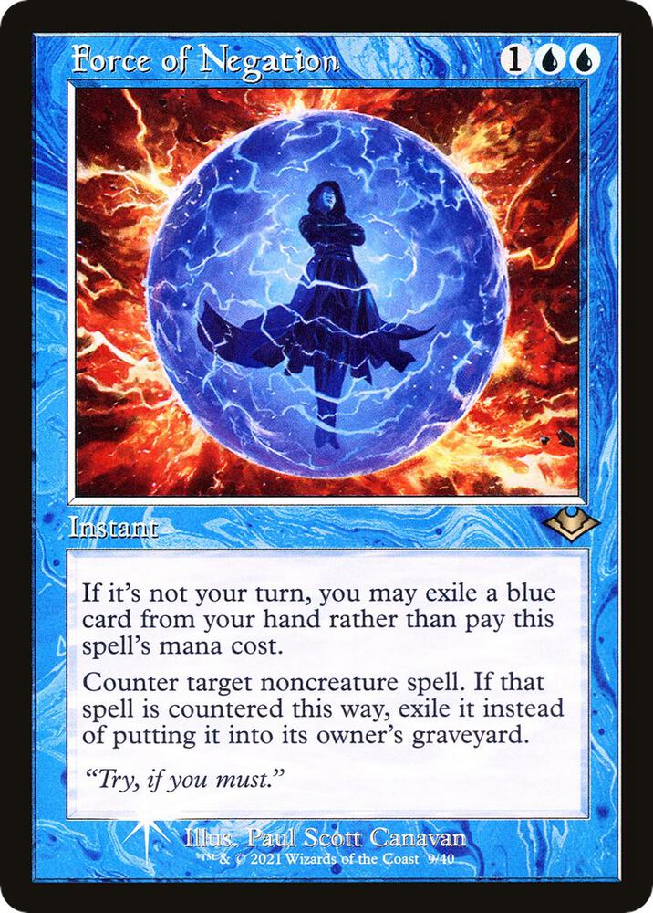 Force of Negation 9 (Modern Horizons)  - Retro Foil | Good Games Modbury