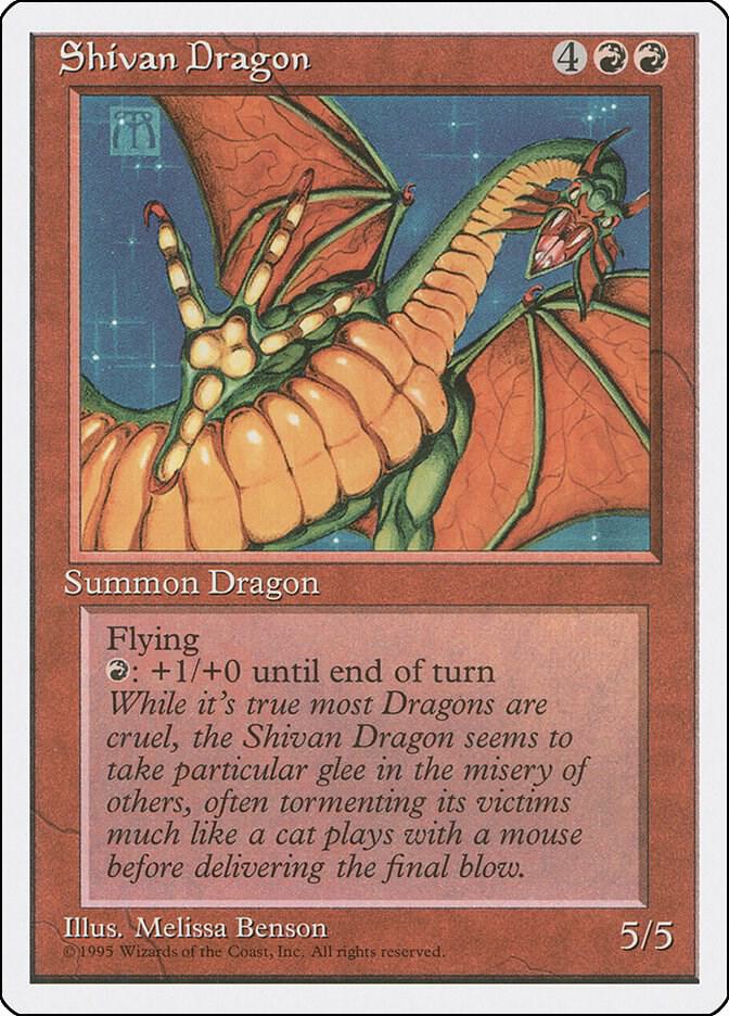 Shivan Dragon 220/378 (Fourth Edition)  | Good Games Modbury