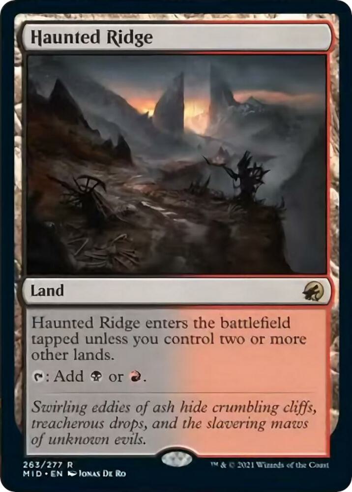 Haunted Ridge 263/277 (Innistrad: Midnight Hunt)  - Foil | Good Games Modbury