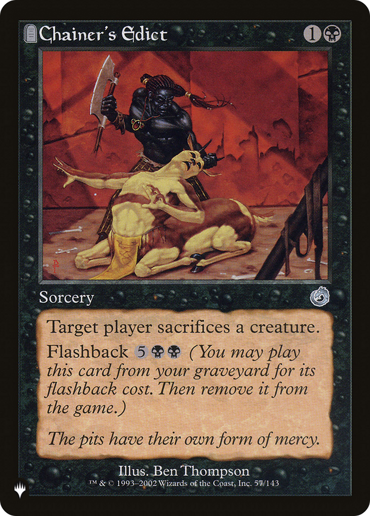 Chainer's Edict [The List Reprints] | Good Games Modbury