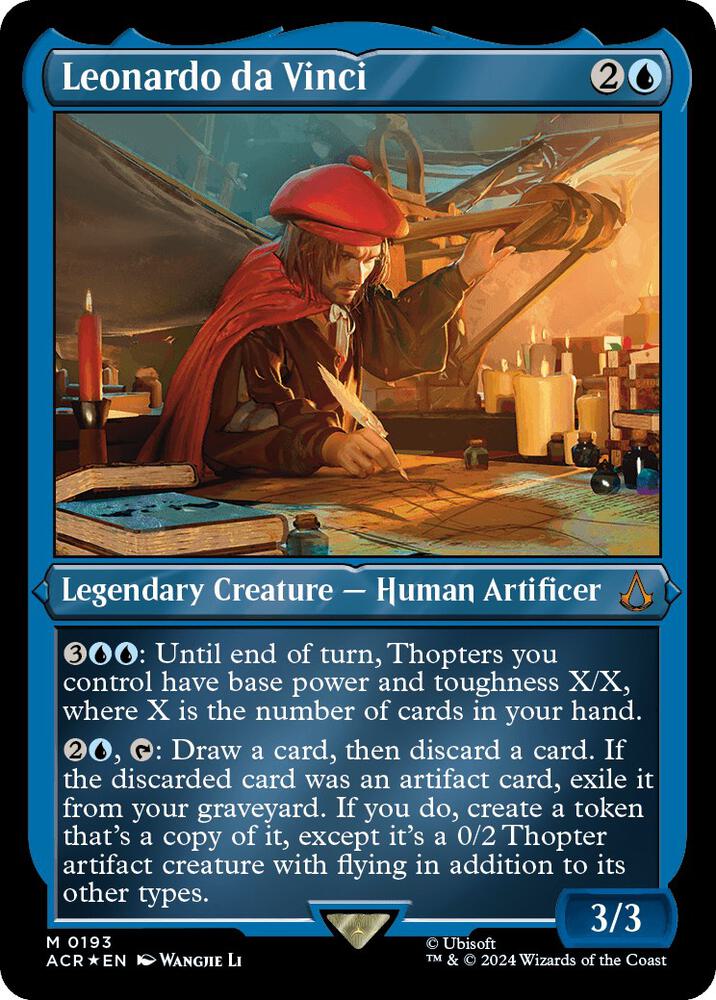 Leonardo da Vinci 193 (Universes Beyond: Assassin's Creed)  - Etched Foil | Good Games Modbury