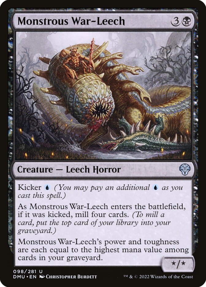Monstrous War-Leech 98/281 (Dominaria United)  - Foil | Good Games Modbury