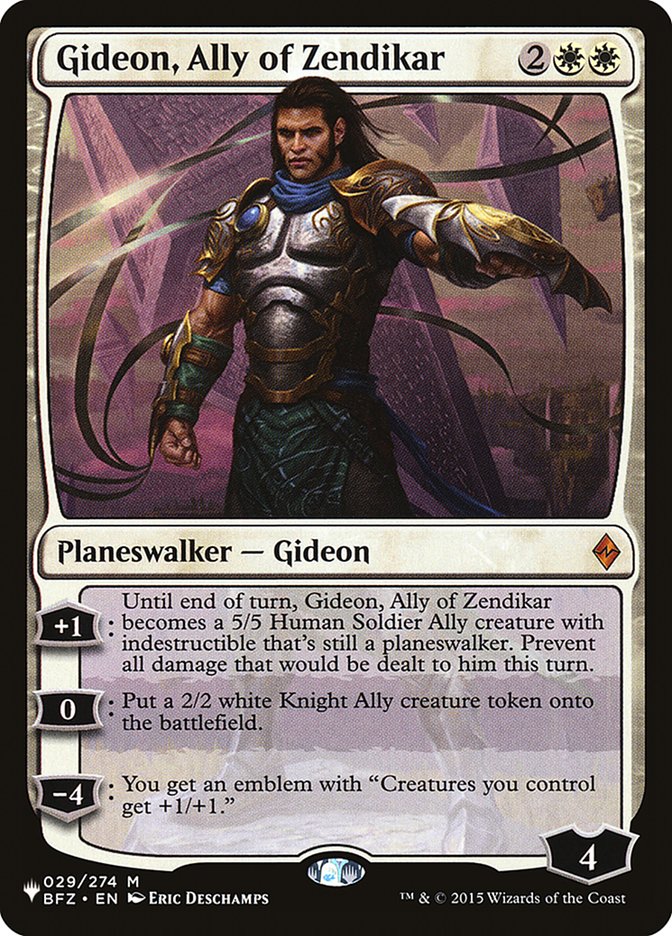 Gideon, Ally of Zendikar [The List] | Good Games Modbury