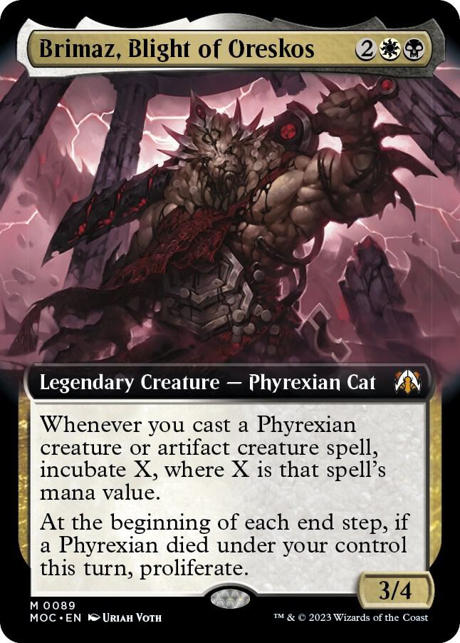 Brimaz, Blight of Oreskos 89/444 (Commander: March of the Machine)  - Extended Art Foil | Good Games Modbury