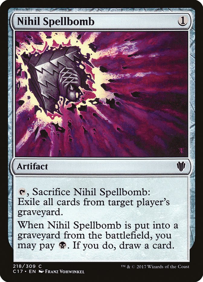 Nihil Spellbomb [Commander 2017] | Good Games Modbury
