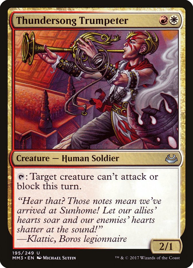 Thundersong Trumpeter 195/249 (Modern Masters 2017)  - Foil | Good Games Modbury