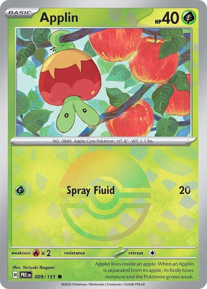 Applin (009/131) (Poke Ball Pattern) [Scarlet & Violet: Prismatic Evolutions] | Good Games Modbury
