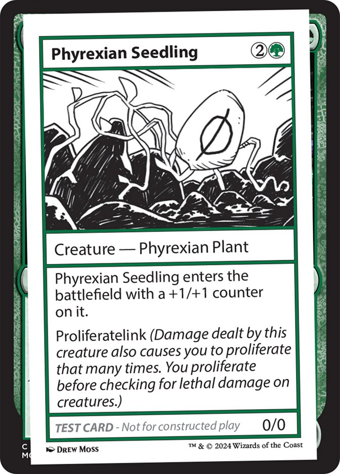 Phyrexian Seedling 581/390 (Mystery Booster 2 Playtest Cards)  | Good Games Modbury