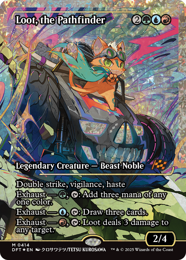 Loot, the Pathfinder (Showcase) (Fracture Foil) [Aetherdrift] | Good Games Modbury