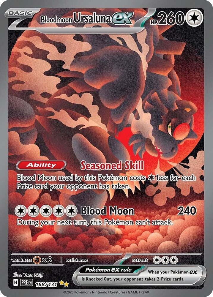 Bloodmoon Ursaluna ex (168/131) [Scarlet & Violet: Prismatic Evolutions] | Good Games Modbury