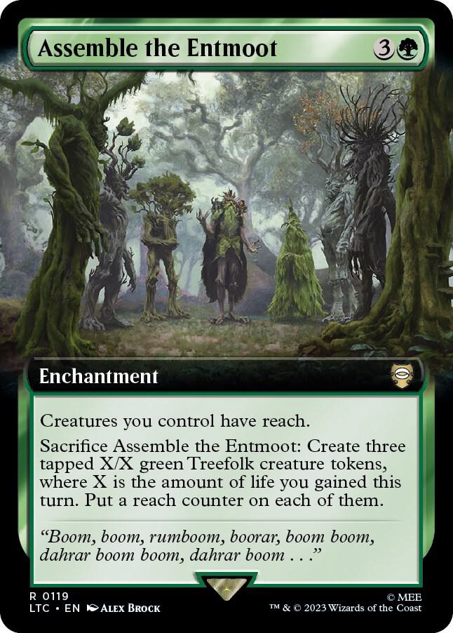 Assemble the Entmoot 119/347 (Commander: The Lord of the Rings: Tales of Middle-earth)  - Extended Art | Good Games Modbury