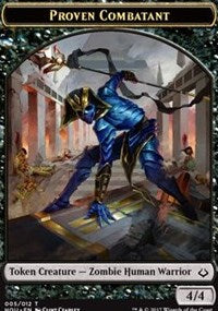 Proven Combatant // Cat Double-Sided Token [Hour of Devastation Tokens] | Good Games Modbury