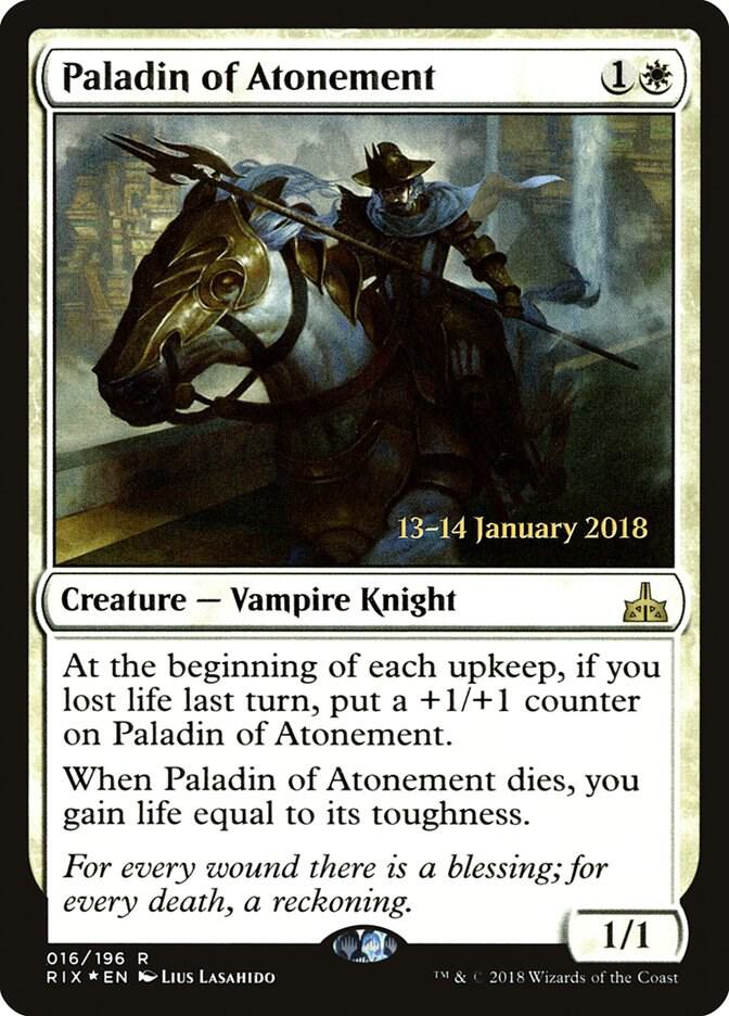 Paladin of Atonement 16s/98 (Prerelease Cards)  - Foil | Good Games Modbury