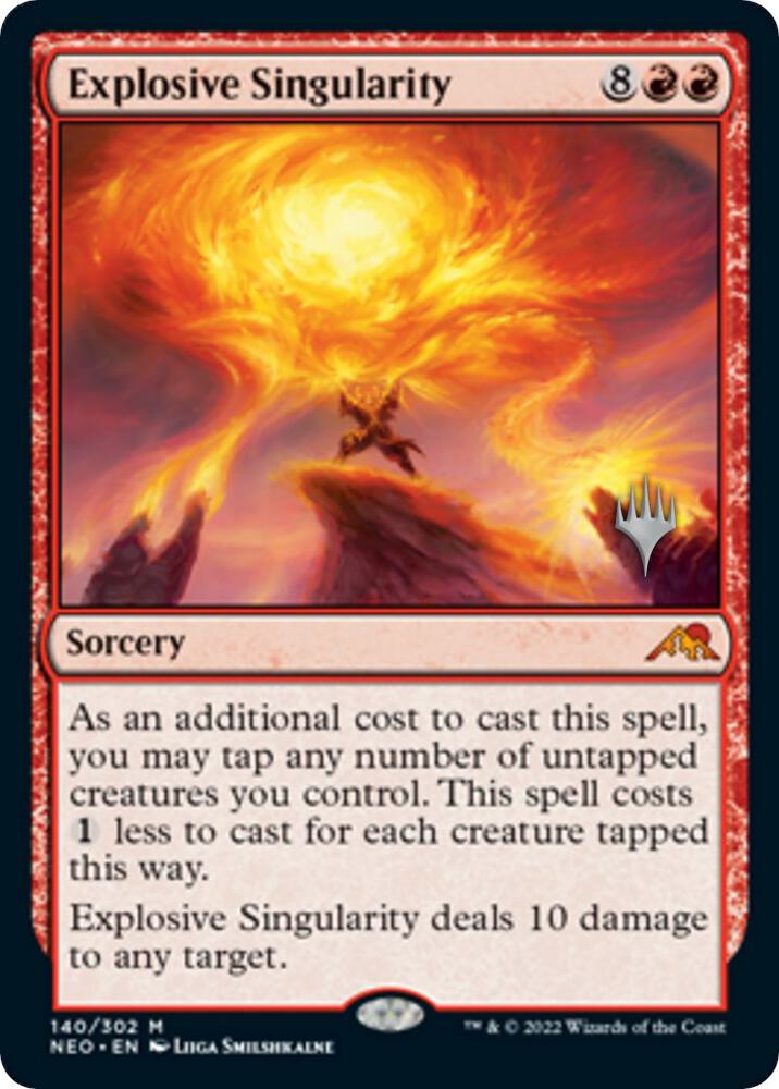Explosive Singularity 140 (Promo Pack: Kamigawa: Neon Dynasty)  | Good Games Modbury