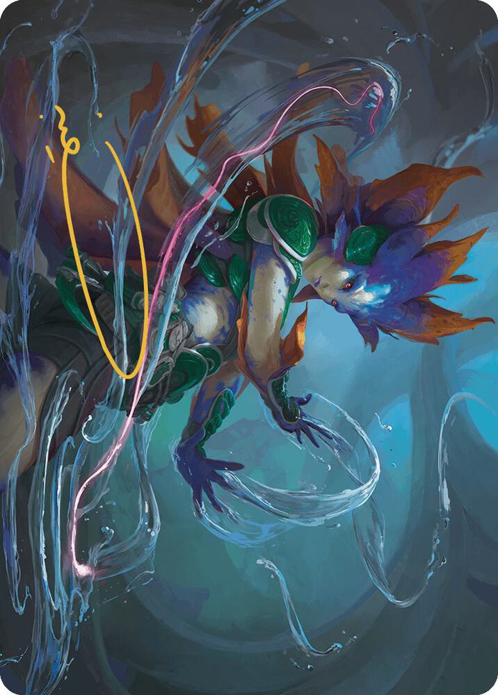 Nicanzil Current Conductor Art Card Gold Stamped Signature 36 (Art Series: The Lost Caverns of Ixalan)  | Good Games Modbury