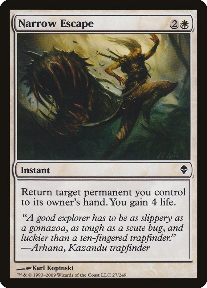 Narrow Escape [Zendikar] | Good Games Modbury