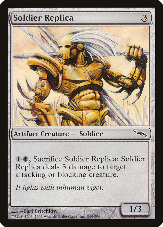 Soldier Replica 244/306 (Mirrodin)  | Good Games Modbury