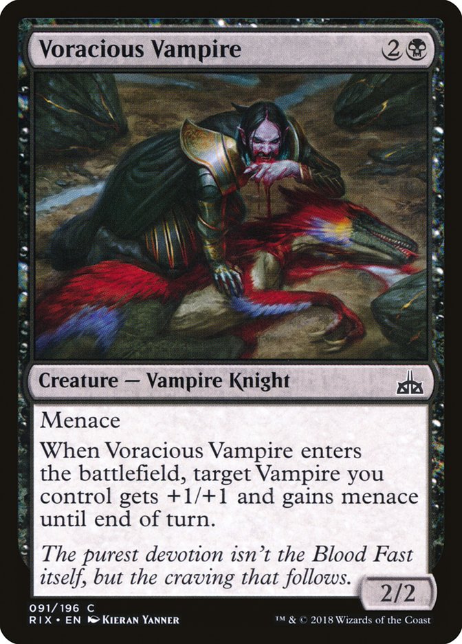 Voracious Vampire 91/196 (Rivals of Ixalan)  - Foil | Good Games Modbury
