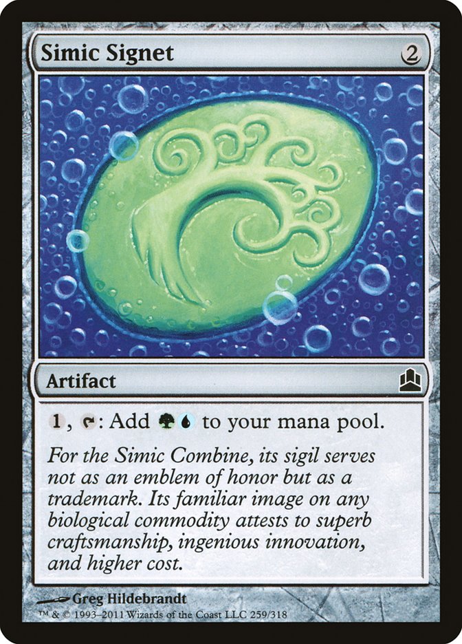 Simic Signet [Commander 2011] | Good Games Modbury
