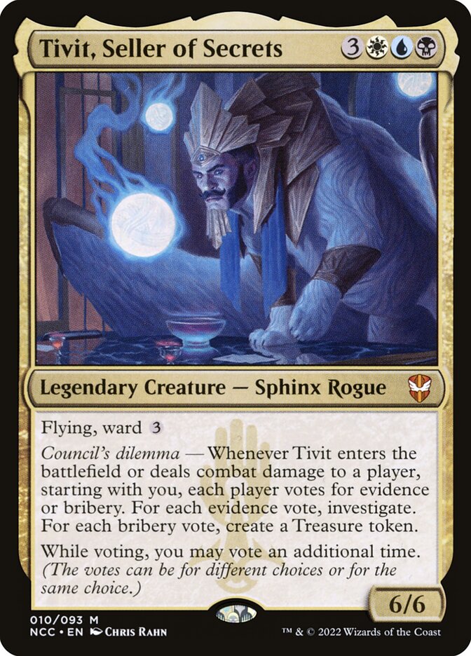 Tivit, Seller of Secrets 10 (Commander: Streets of New Capenna)  - Foil | Good Games Modbury