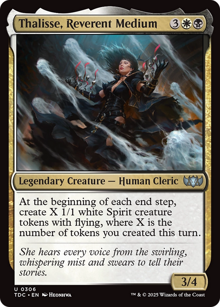 Thalisse, Reverent Medium [Tarkir: Dragonstorm Commander] | Good Games Modbury